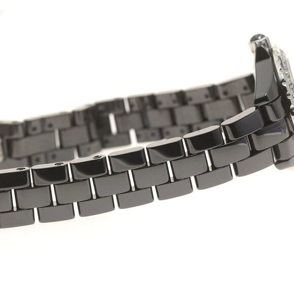 CHANEL J12 Diamond bezel 8P black Dial Quartz Ladies Watch - Picture 4 of 7